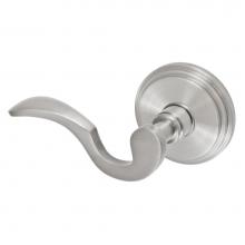 Fusion P-AD-B1-0-BRN-L - Drop Tail  Lever with Stepped  Rose Passage Set in Brushed Nickel - Left