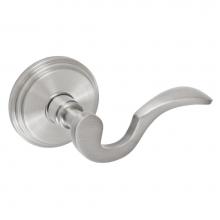 Fusion P-AD-B1-0-BRN-R - Drop Tail  Lever with Stepped  Rose Passage Set in Brushed Nickel - Right