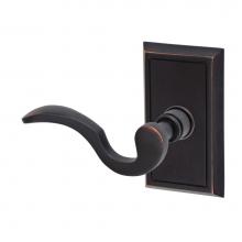 Fusion P-AD-S8-0-ORB-L - Drop Tail  Lever with Shaker Rose Passage Set in Oil Rubbed Bronze - Left