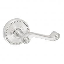 Fusion P-AE-B6-0-BRN-R - Ornate Lever with Beaded Rose Passage Set in Brushed Nickel - Right