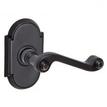 Fusion P-AE-E8-0-ORB-R - Ornate Lever with Tarvos Rose Passage Set in Oil Rubbed Bronze - Right