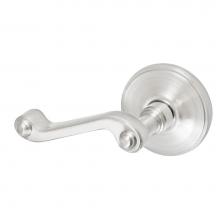 Fusion P-AE-F2-0-BRN-L - Ornate Lever with Cambridge Rose Passage Set in Brushed Nickel - Left