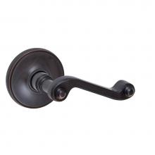 Fusion D-AE-F2-E-ORB-R - Ornate Lever with Cambridge Rose Dummy Single in Oil Rubbed Bronze - Right