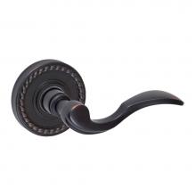 Fusion D-AF-B8-E-ORB-R - Paddle Lever with Rope Rose Dummy Single in Oil Rubbed Bronze - Right