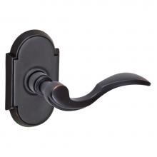 Fusion V-AF-E8-0-ORB-R - Paddle Lever with Tarvos Rose Privacy Set in Oil Rubbed Bronze - Right