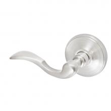 Fusion P-AF-F2-0-BRN-L - Paddle Lever with Cambridge Rose Passage Set in Brushed Nickel - Left