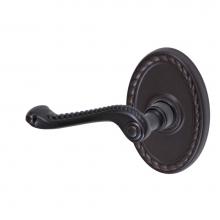 Fusion P-AG-B9-0-ORB-L - Rope Lever with Oval Rope Rose Passage Set in Oil Rubbed Bronze - Left