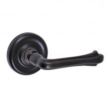 Fusion V-AH-A7-0-ORB-R - Claw Foot Lever with Contoured Radius Rose Privacy Set in Oil Rubbed Bronze - Right