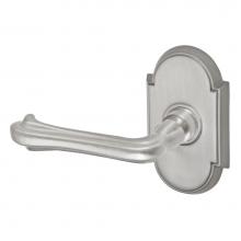 Fusion P-AH-E8-0-BRN-L - Claw Foot Lever with Tarvos Rose Passage Set in Brushed Nickel - Left