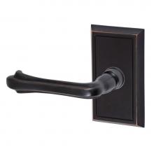 Fusion P-AH-S8-0-ORB-L - Claw Foot Lever with Shaker Rose Passage Set in Oil Rubbed Bronze - Left