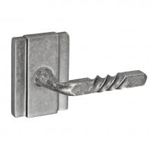 Fusion D-AJ-E2-E-ATP-R - Square Twist Lever with Blacksmith Rose Dummy Single in Antique Pewter - Right