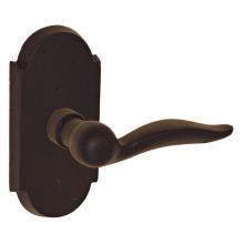 Fusion D-AK-C7-E-DKB-R - Sandcast Bronze Drop Tail Lever with Sandcast Bronze Large Scalloped Plate Dummy Single in Dark