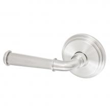 Fusion D-AN-B1-E-BRN-L - St Charles Lever with Stepped  Rose Dummy Single in Brushed Nickel - Left