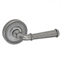 Fusion D-AN-B6-E-ATP-R - St Charles Lever with Beaded Rose Dummy Single in Antique Pewter - Right