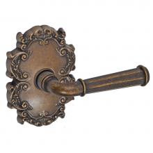 Fusion D-AN-C8-E-MDB-R - St Charles Lever with Victorian Rose Dummy Single in Medium Bronze - Right