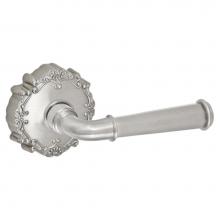 Fusion D-AN-C9-E-BRN-R - St Charles Lever with Round Victorian Rose Dummy Single in Brushed Nickel - Right