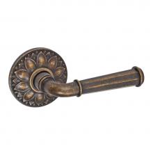 Fusion D-AN-D8-E-MDB-R - St Charles Lever with Floral Rose Dummy Single in Medium Bronze - Right