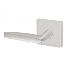 Fusion V-AT-S7-0-BRN-L - Empire Lever with Square Rose Privacy Set in Brushed Nickel - Left