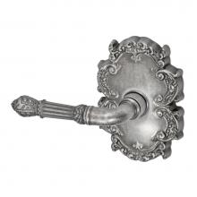 Fusion D-BD-C8-E-ATP-L - Venetian Lever with Victorian Rose Dummy Single in Antique Pewter - Left