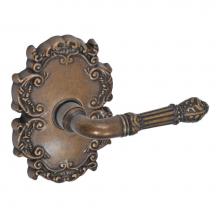 Fusion D-BD-C8-E-MDB-R - Venetian Lever with Victorian Rose Dummy Single in Medium Bronze - Right