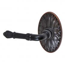 Fusion D-BD-D9-E-ORB-L - Venetian Lever with Oval Floral Rose Dummy Single in Oil Rubbed Bronze - Left