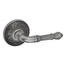 Fusion D-BD-S9-E-ATP-R - Venetian Lever with Venice  Rose Dummy Single in Antique Pewter - Right