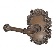 Fusion D-BE-C8-E-MDB-L - Tuscan Lever with Victorian Rose Dummy Single in Medium Bronze - Left