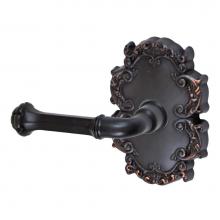 Fusion D-BE-C8-E-ORB-L - Tuscan Lever with Victorian Rose Dummy Single in Oil Rubbed Bronze - Left