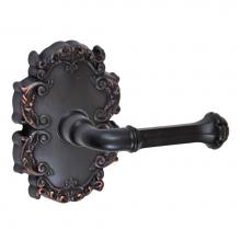 Fusion D-BE-C8-E-ORB-R - Tuscan Lever with Victorian Rose Dummy Single in Oil Rubbed Bronze - Right