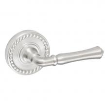 Fusion P-BH-B8-0-BRN-R - Cape Anne Lever with Rope Rose Passage Set in Brushed Nickel - Right