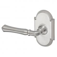 Fusion V-BH-E8-0-BRN-L - Cape Anne Lever with Tarvos Rose Privacy Set in Brushed Nickel - Left