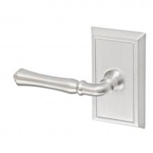 Fusion V-BH-S8-0-BRN-L - Cape Anne Lever with Shaker Rose Privacy Set in Brushed Nickel - Left