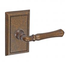 Fusion D-BH-S8-E-MDB-R - Cape Anne Lever with Shaker Rose Dummy Single in Medium Bronze - Right