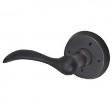 Fusion D-BQ-G2-E-ORB-L - Sandcast Rainier Lever with Sandcast Brass Beveled Rose Dummy Single in Oil Rubbed Bronze - Left