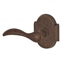 Fusion D-BR-A3-E-MXB-L - Sandcast Bronze Rainier Lever with Sandcast Bronze Scalloped Rose Dummy Single in Sandcast Medium