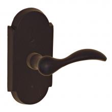 Fusion D-BR-C7-E-DKB-R - Sandcast Bronze Rainier Lever with Sandcast Bronze Large Scalloped Plate Dummy Single in Dark