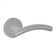 Fusion V-SB-A2-0-PSS-R - 2070 - Stainless Steel Lever with Contemporary Rose Privacy Set in Polished Stainless Steel -