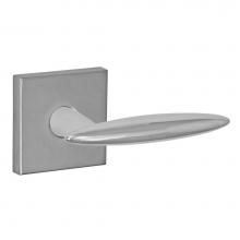 Fusion D-SF-S7-E-PSS-R - 3010 - Stainless Steel Lever with Square Rose Dummy Single in Polished Stainless Steel - Right