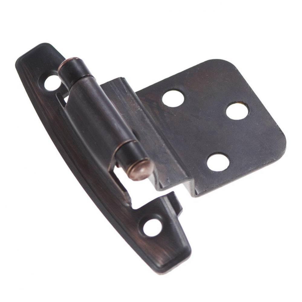 Vintage Bronze Surface Self-Closing 3/8 In. Offset Hinge (2-Pack)