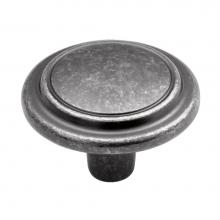 Hickory Hardware P413-BNV - 1-1/4 In. Eclipse Black Nickel Vibed Cabinet Knob