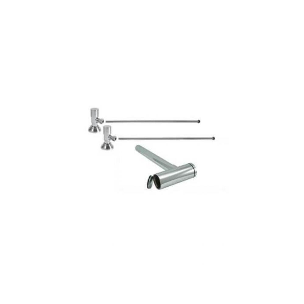 Lavatory Supply Kit - Contemporary Round Handle with 1/4 Turn Ceramic Disc Cartridge Valve (MT6004