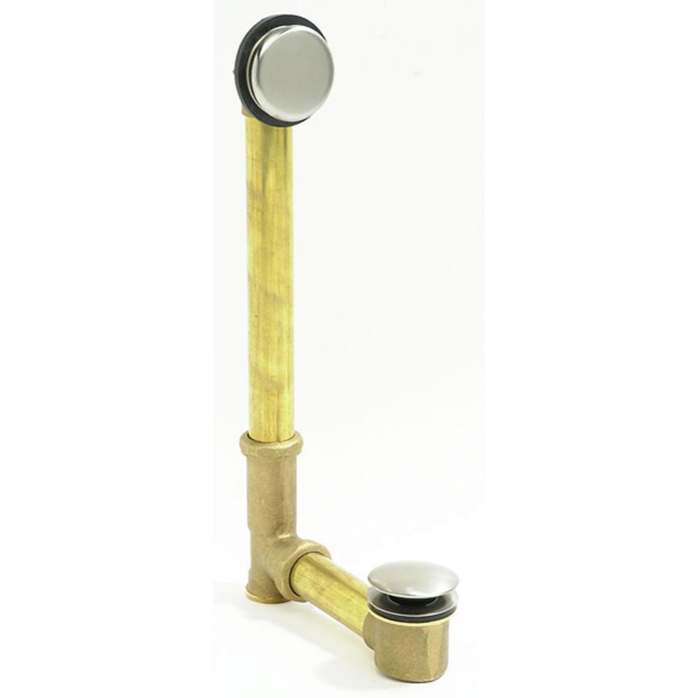 Soft Toe Touch Style Bath Waste & Overflow Drain (Brass Body)