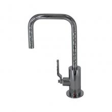 Mountain Plumbing MT1830-NLIH/CPB - Hot Water Faucet with Contemporary Round Body & Industrial Lever Handle (90° Spout)