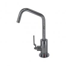 Mountain Plumbing MT1820-NLIH/CPB - Hot Water Faucet with Contemporary Round Body & Industrial Lever Handle (120° Spout)