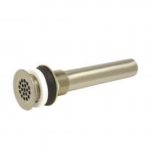 Mountain Plumbing MT735/CPB - 20 Hole Brass Lavatory Grid Drain - 8'' Tailpiece without Overflow