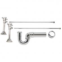 Mountain Plumbing MT8120X-NL/ULB - Lavatory Supply Kit - Brass Cross Handle with 1/4 Turn Ceramic Disc Cartridge Valve (MT416X-NL) -
