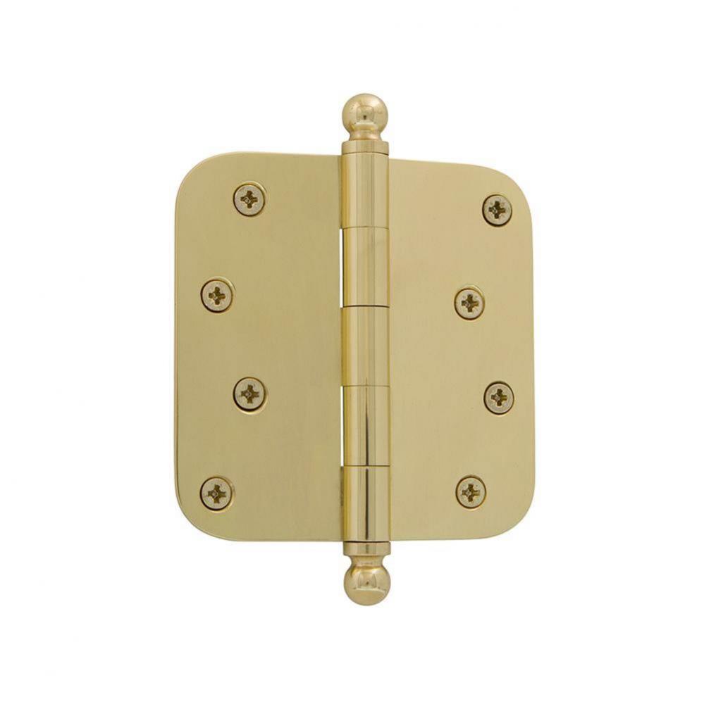 Nostalgic Warehouse 4'' Ball Tip Residential Hinge with 5/8'' Radius Corners i