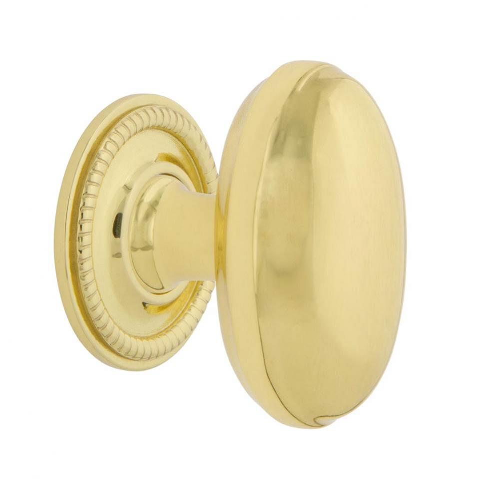 Nostalgic Warehouse Homestead Brass 1 3/4'' Cabinet Knob with Rope Rose in Polished Bras