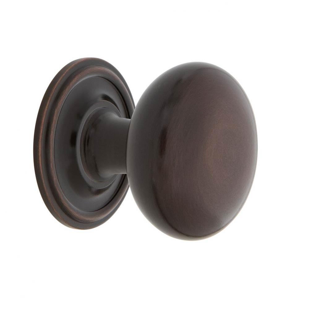 Nostalgic Warehouse New York Brass 1 3/8'' Cabinet Knob with Classic Rose in Timeless Br