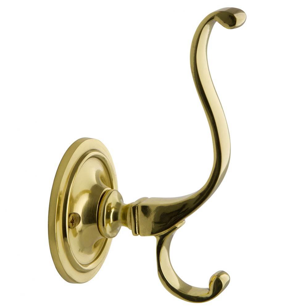 Nostalgic Warehouse Plain Coat Hook in Unlacquered Brass